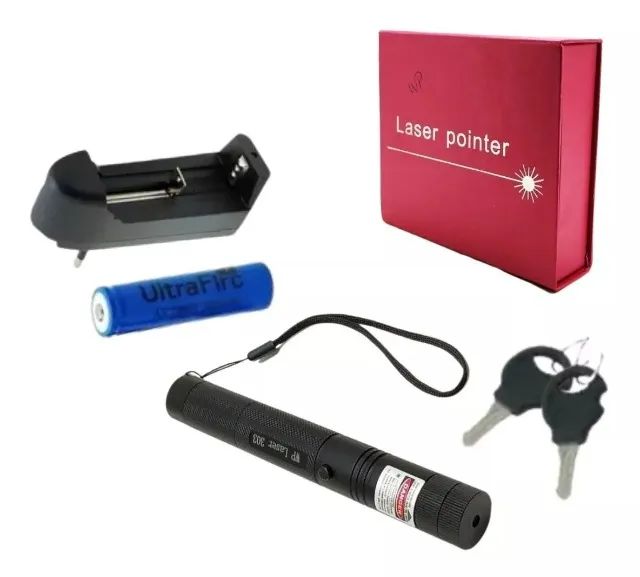 Laser Verde Potente Longa Distância 45km Com Ponteiras - Loja Natan Abreu  - Foto 2