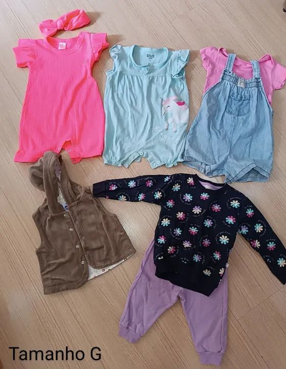 Lote de Roupas para Bebê - Tamanho G