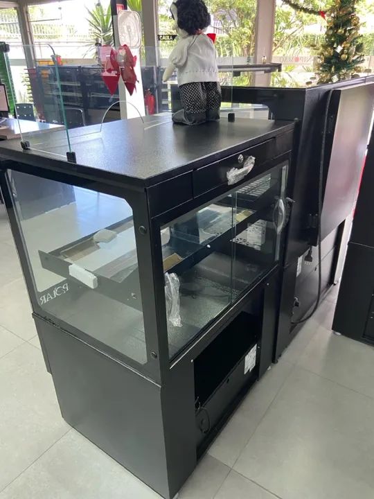NBCX-080 VITRINE CAIXA NEM BLACK 0,80M - POLAR - Foto 4