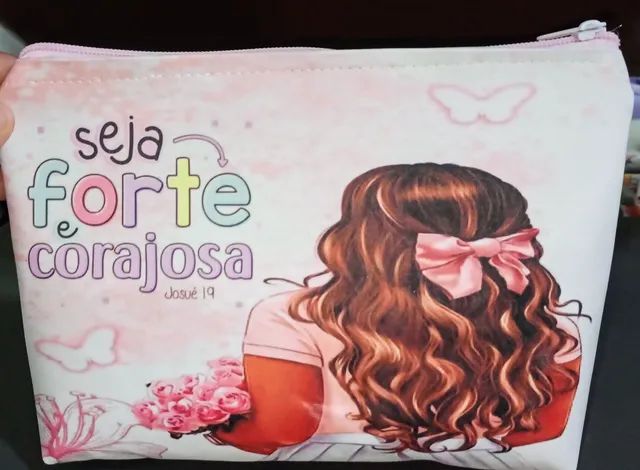 Nécessaire trapézio grande brinde dia das mães  - Foto 4