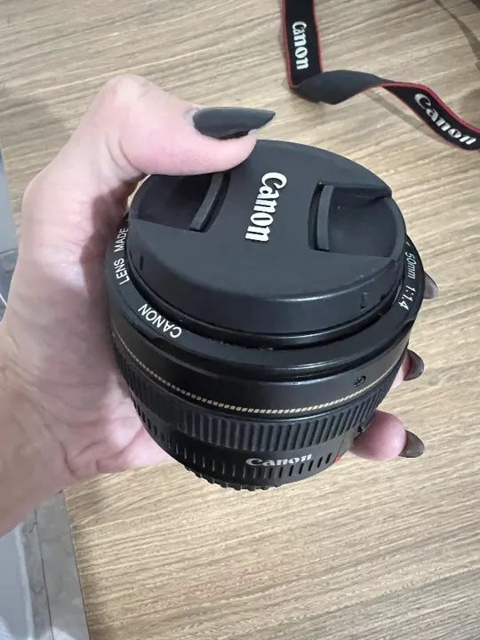 Kit completo Câmera fotográfica Cânon T6 + 2 lentes e  flash - Foto 6