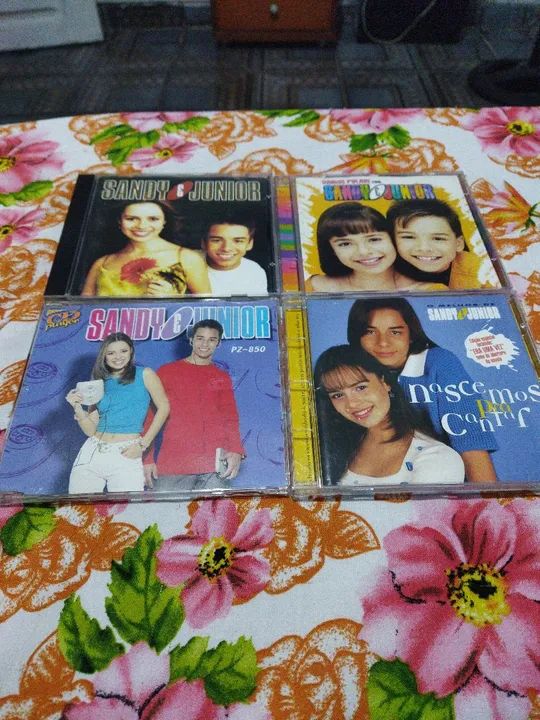 Lote de cds coletâneas Sandy e junior 