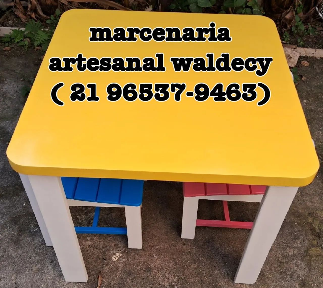 Mesa e Cadeiras Infantil - Novo