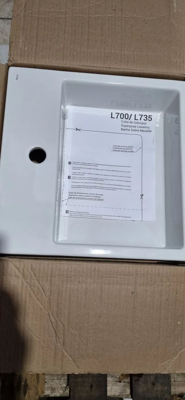 Cuba quadrada deca de encaixar ou sobrepor 64842826493057120