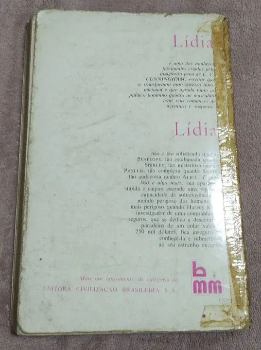 Livro "Lidia" de E. V. Cunningham - Foto 2