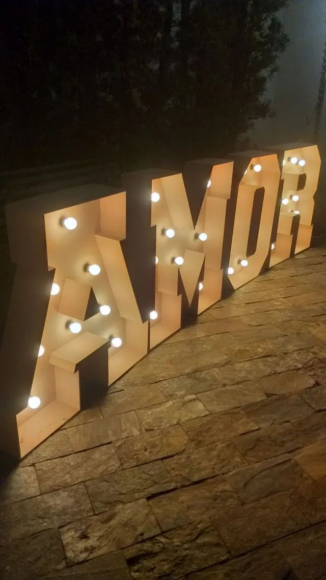 Letreiro de luzes- Palavra Amor - Foto 2