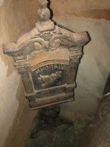 Caixa Correio Colonial Pombo Grande Com Pé Ferro Fundido - Foto 5