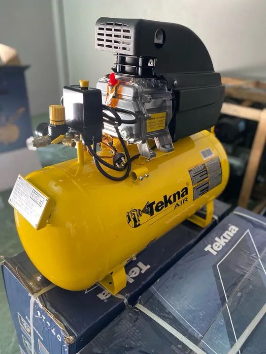 Compressor de Ar 50L 116 Libras Motor 2.5 Hp - Tekna (Novo) - Foto 2