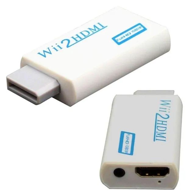 Adaptador Áudio Vídeo Conversor Nintendo Wii Para hdmi