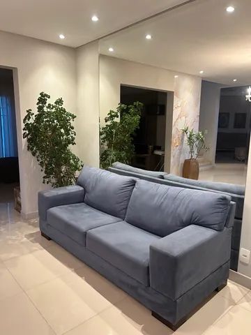 Sofá luxuoso otima marca macio e confortável 3 lugares - Foto 2