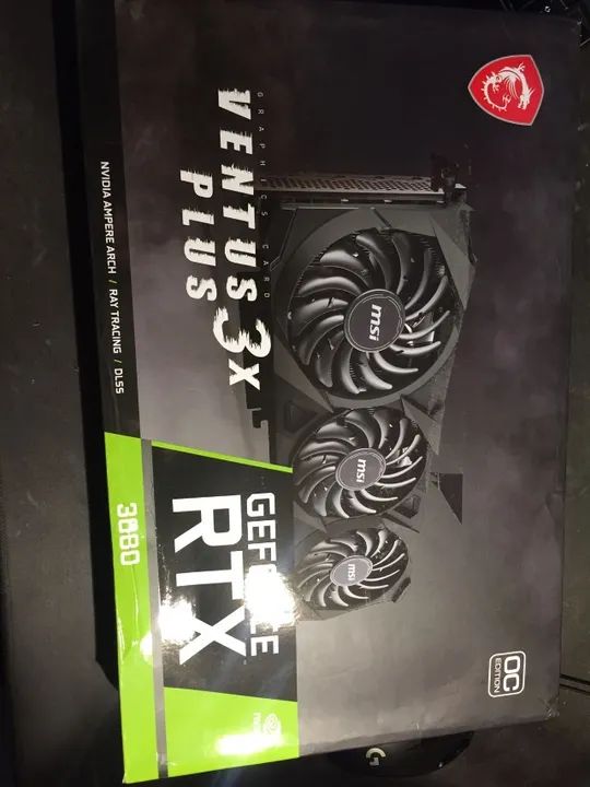 Placa de video Rtx 3080 MSI ventus 3x fans 10gb