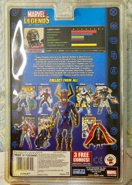 Marvel Legends Deathlok Toybiz Série Galactus Lacrado - Foto 2