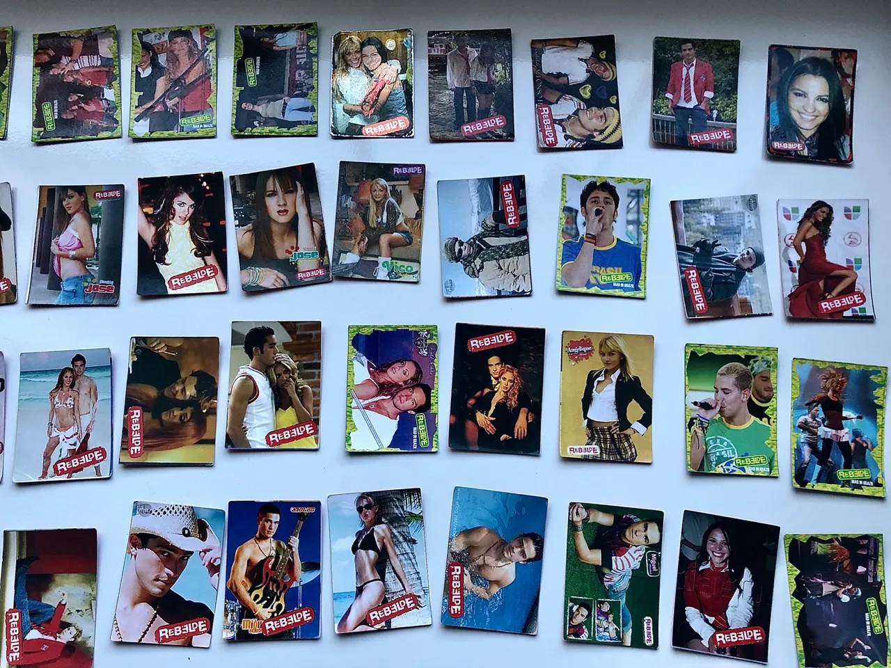 184 cards rebelde rbd