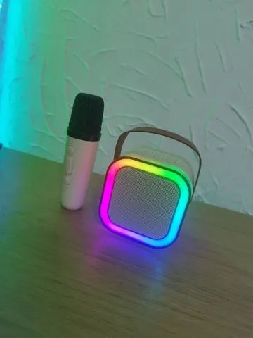 ?CAIXA DE SOM BLUETOOTH MICROFONE SEM FIO KARAOKE  - Foto 2