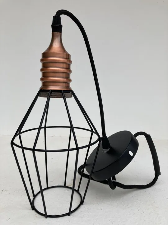 Pendente Industrial cor cobre
