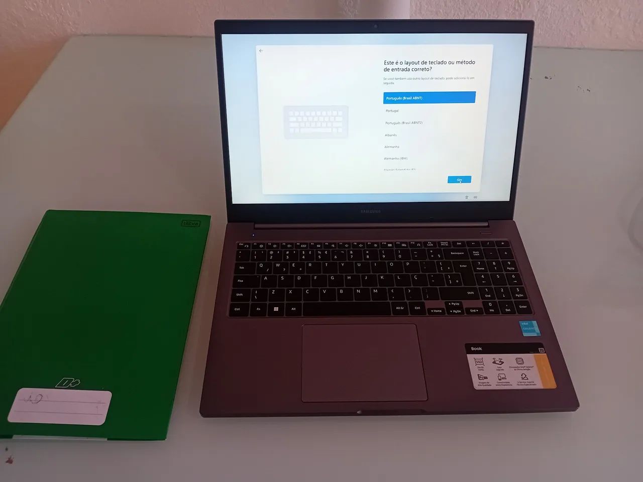 Notebook Samsung tela 15,6