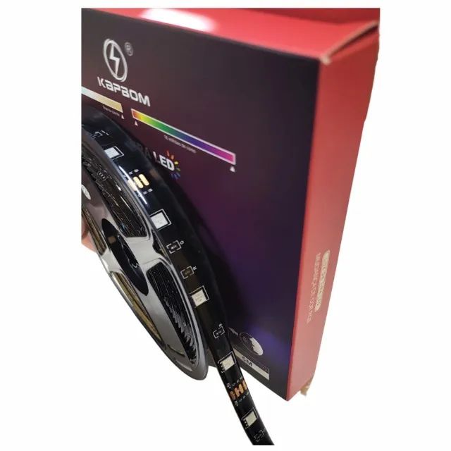 Fita de Led 5050 RGB Inteligente com Sensor de Som 5 metros Kapbom - Foto 3
