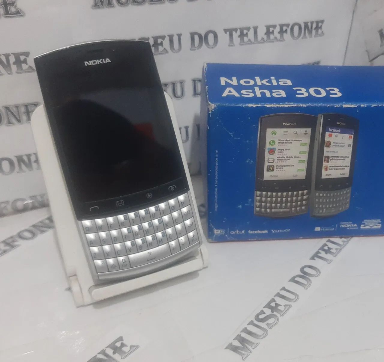 Nokia asha 303 TOUCH + TECLADO celular antigo RELIQUIA  - Foto 3