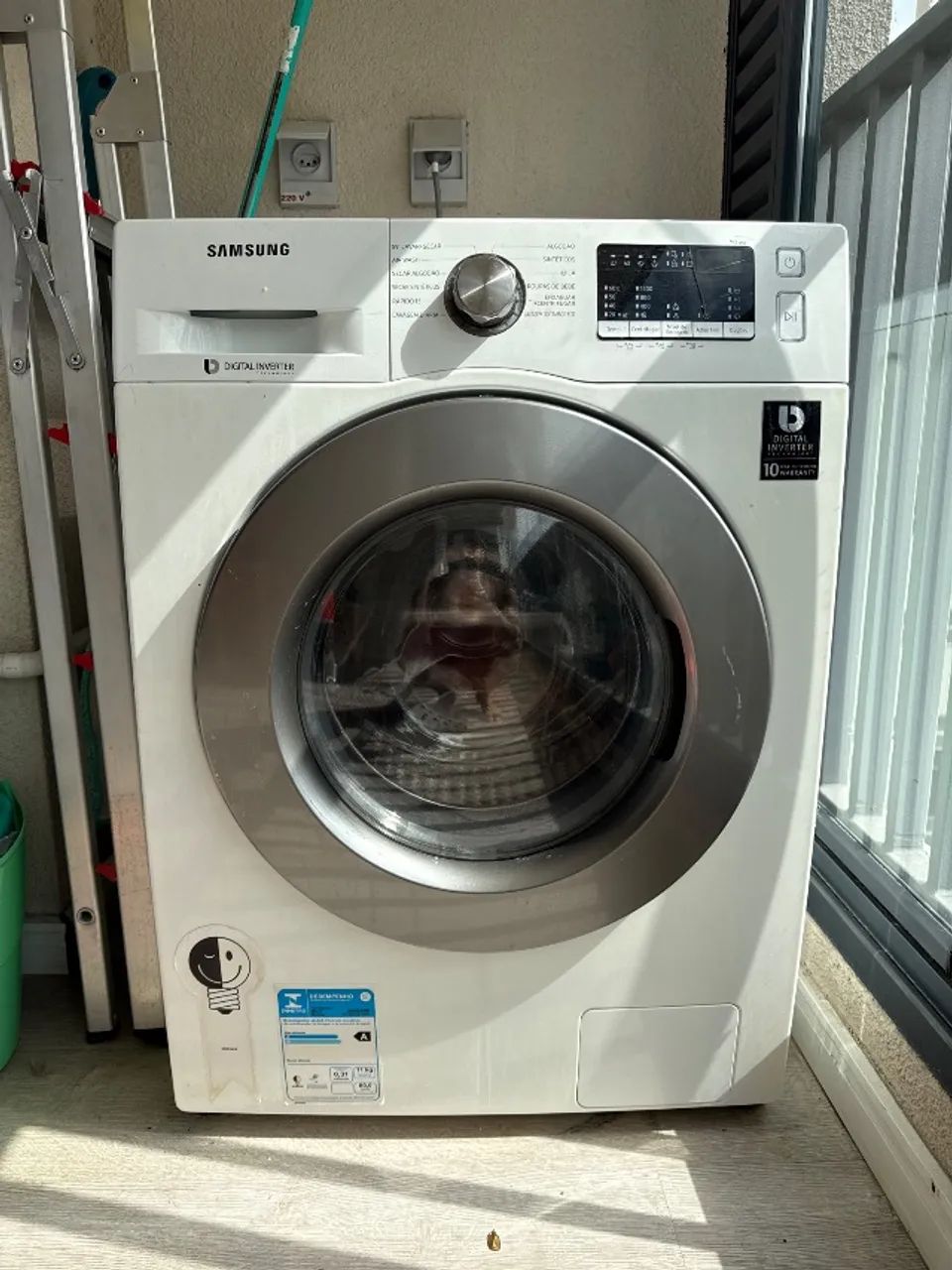 Maquina de Lavar Lava e Seca Digital Inverter Samsung Ecobubble WD10M Branca 10.1k