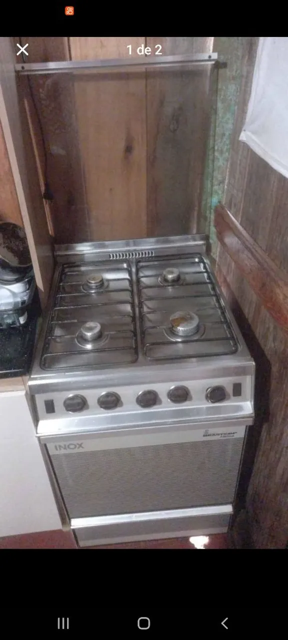 Fogão 4 Bocas Inox - Ótimo estado!