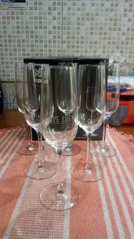 Taças de champanhe Nadir Figueiredo novas - Kit com 6