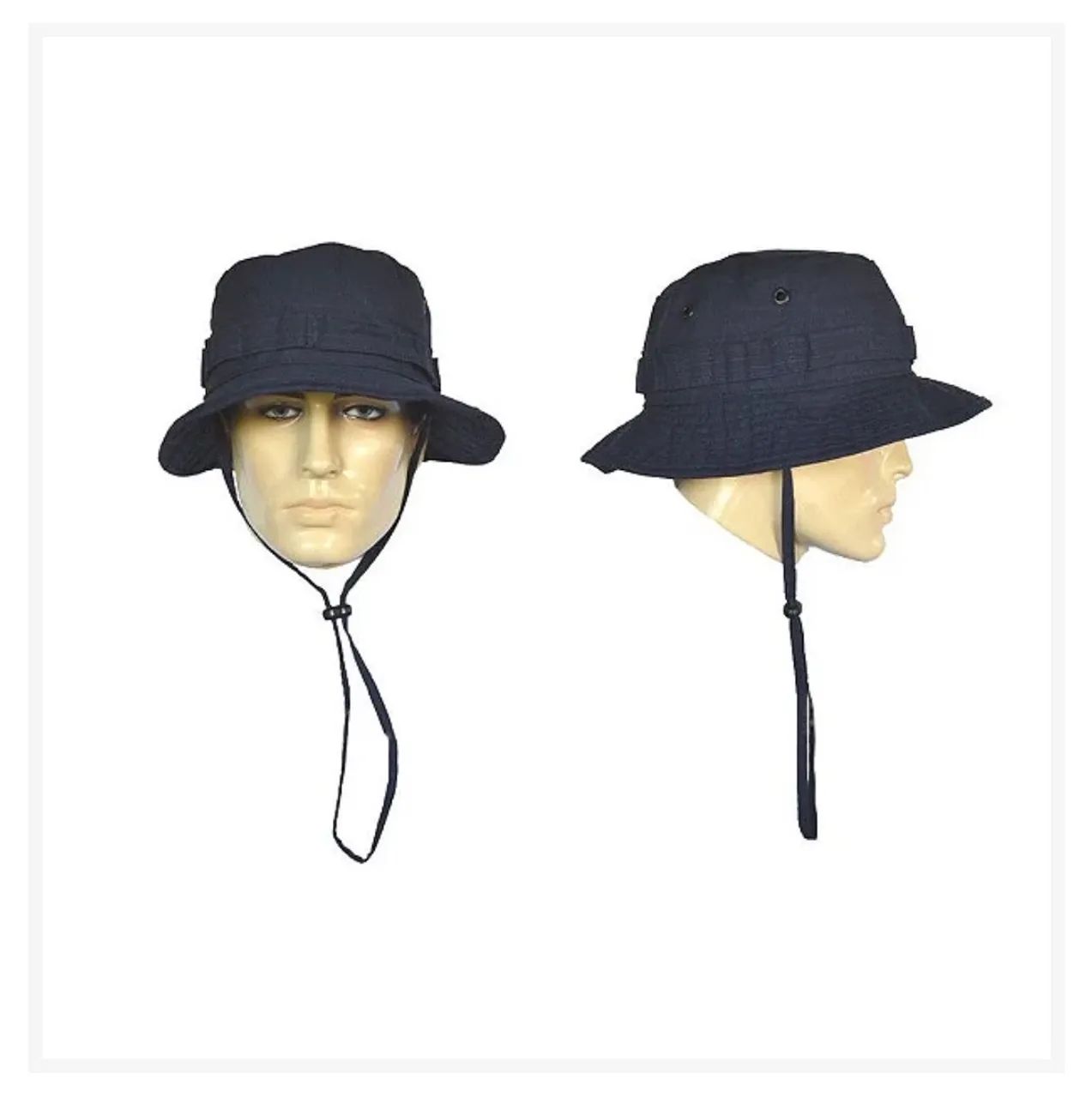 CHÁPEU COM ABA BONNIE HAT PRETO - FOX BOY - Foto 2