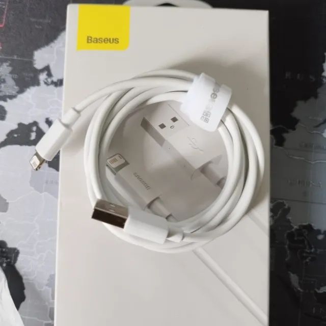 Cabo Para iPhone Baseus Usb Lightning Turbo 2.4a Baseus - Foto 5