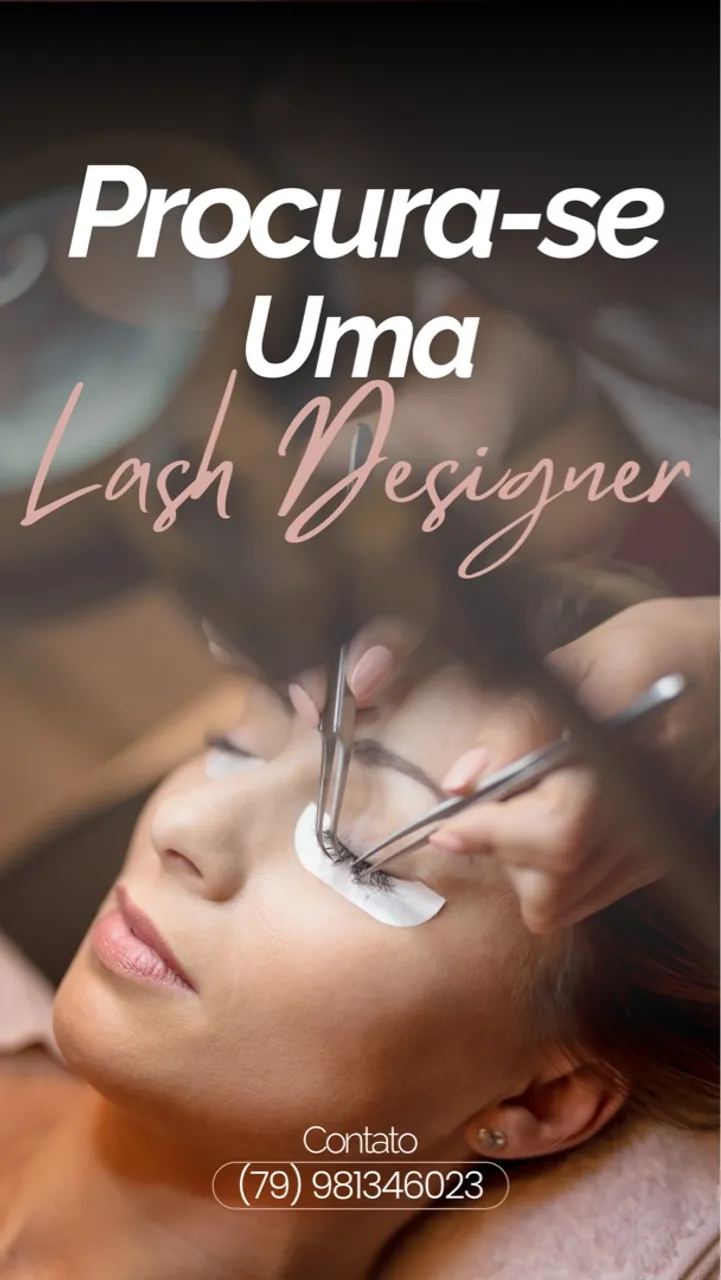 Precisa-se de Lash Designer 