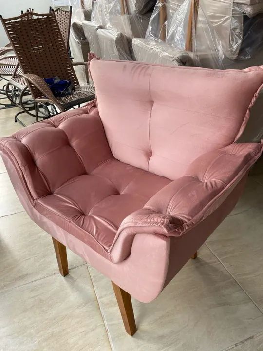 Poltronas de Veludo - Luxo e Conforto