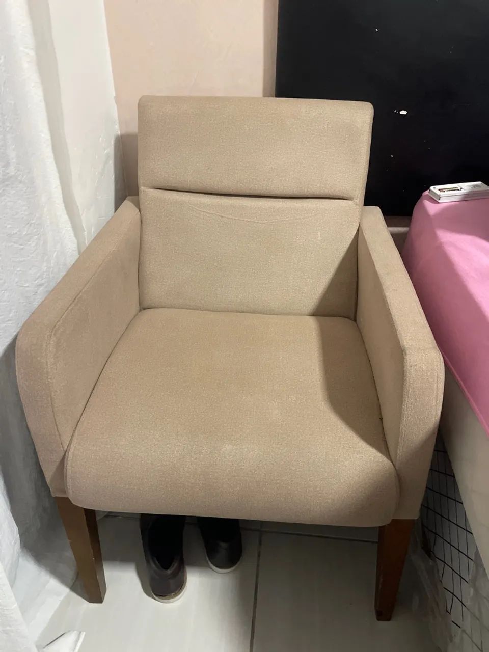 Poltrona Decorativa Bege