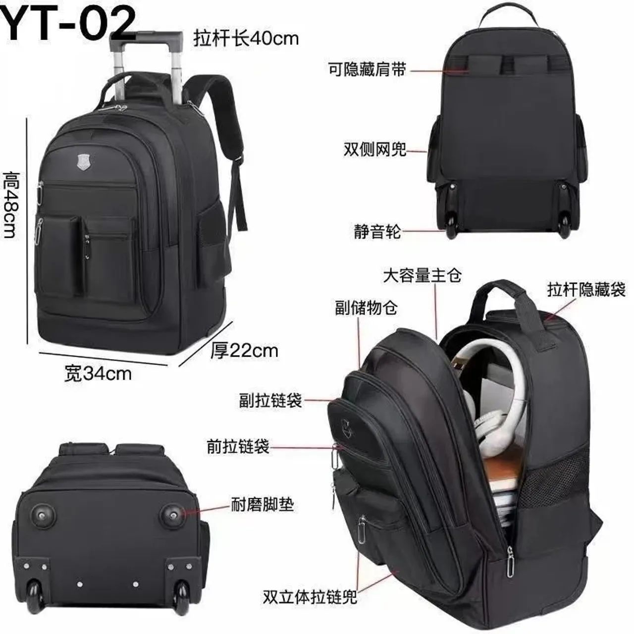 Mochila de rodinhas Premium notebook viagens