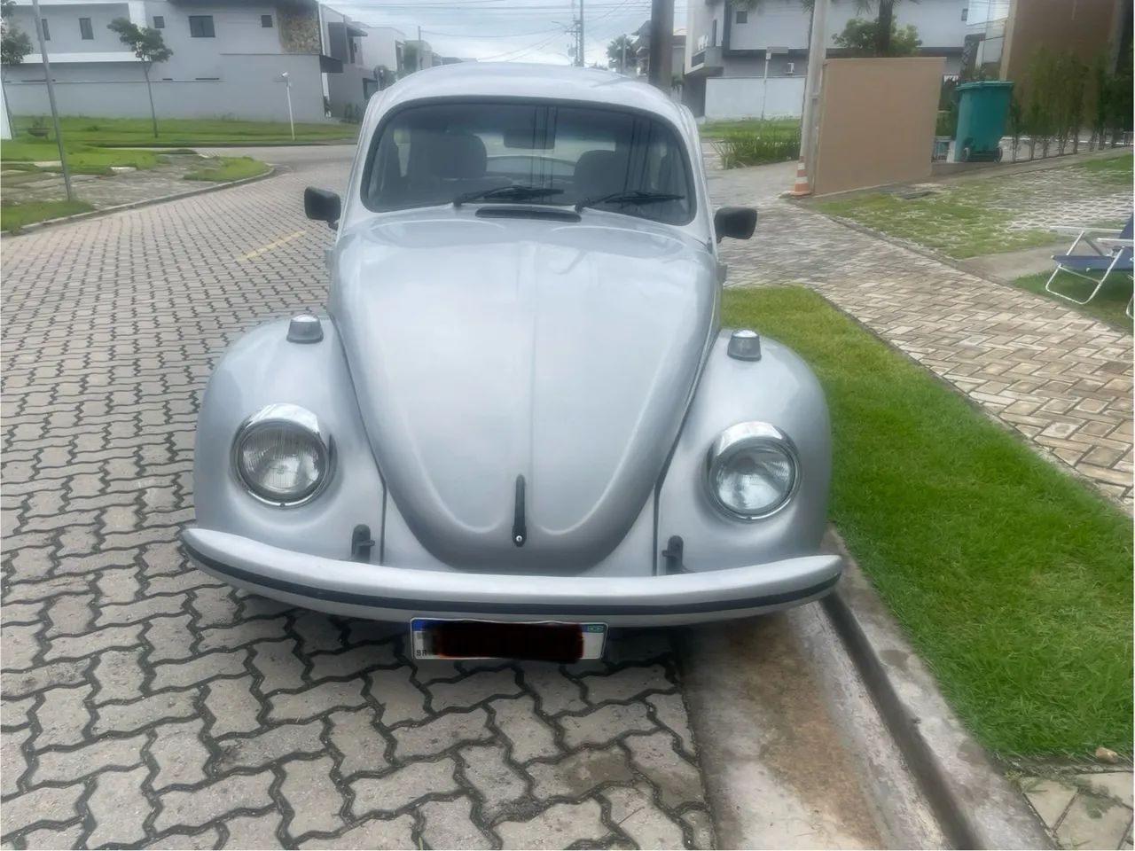 Fusca 1983 1.300 prata Gasolina 
