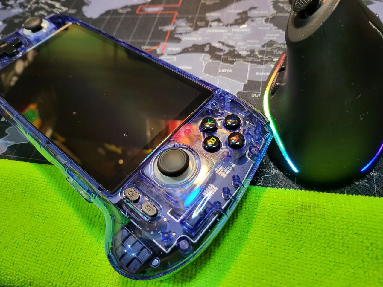 Anbernic RG 556 Azul Translucido videogame portatil super potente PS2 Wii - Foto 3