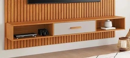 Painel Suspenso P/TVs Até 65 Polegadas Ripado 1.82M. Produto Novo Direto de Fábrica. - Foto 5