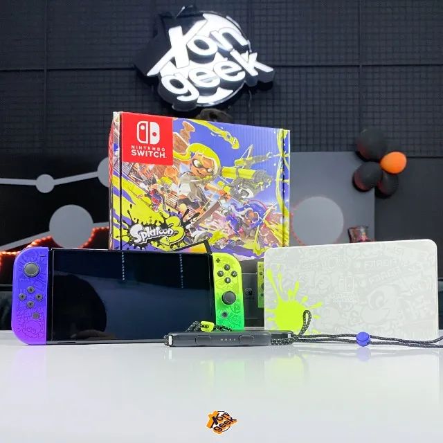 Nintendo Switch OLED Edição Splatoon 3 | Item Lacrado! - Com Garantia! | LIMITADO!