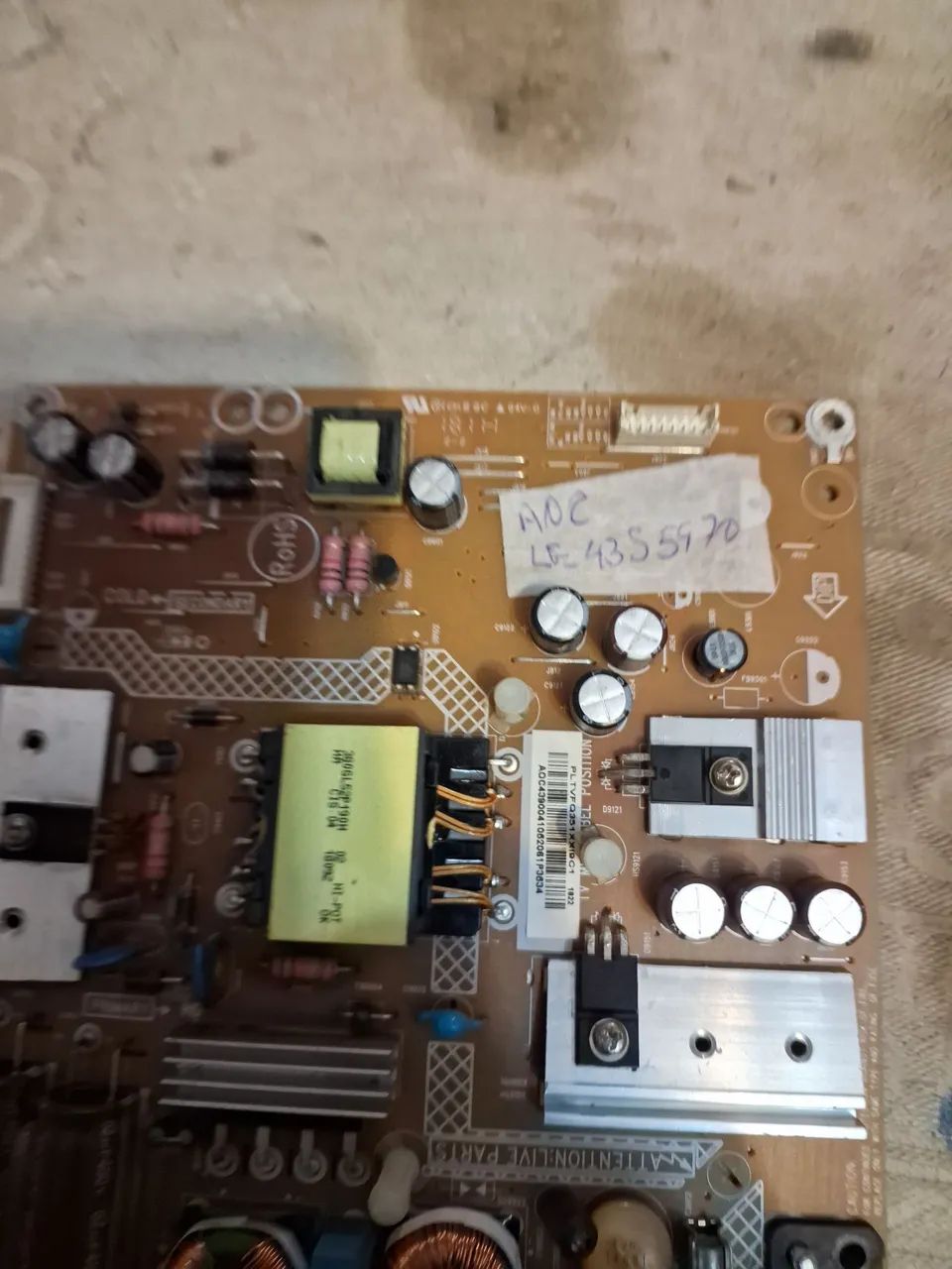 Placa fonte  aoc le43s5970 - Foto 3