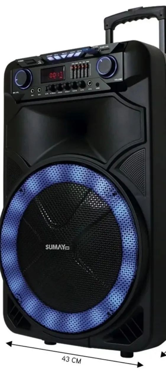 Caixa de Som Portátil SUMAY com Bluetooth - Foto 3