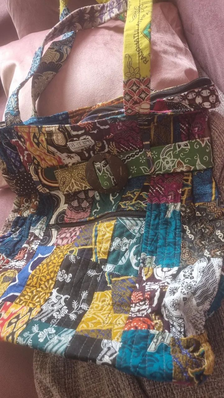 Bolsa de Ombro Bali - Patchwork - Foto 3