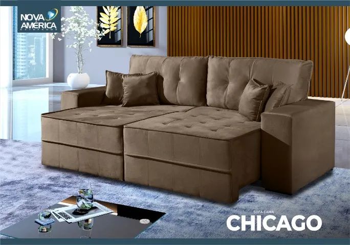 Sofá Cama Geneva 2.30 MT Retrátil novo varios modelos - Foto 2