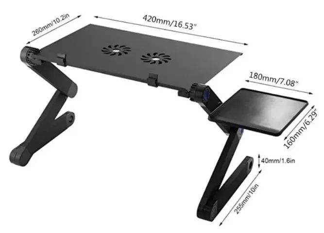 Suporte Mesa para Notebook com Mousepad Oberon OR-SP248 - Foto 3