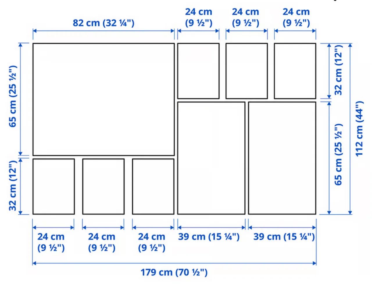 Mosaico de 9 quadros da marca sueca IKEA. Comprado nos EUA - Foto 2