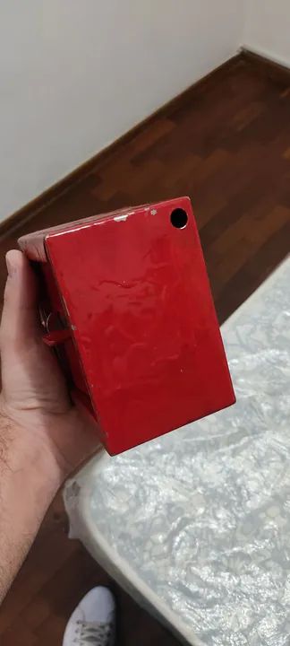 Cofrinho Leia o Anúncio Caixa de Metal - Foto 4