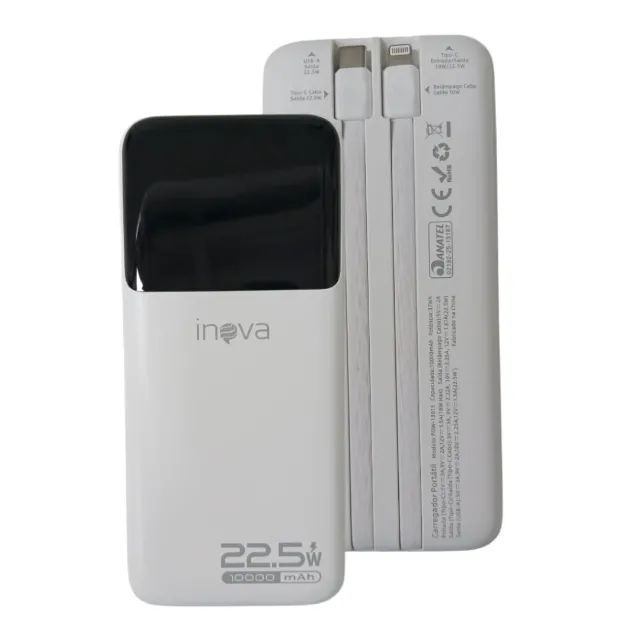 Carregador Portátil Celular 10.000mAh Turbo Inova POW-13015 - Foto 2