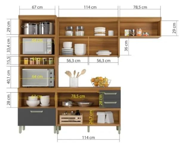 Cozinha Princesa 3 Peças    MDF    Pague na entrega! - Foto 5