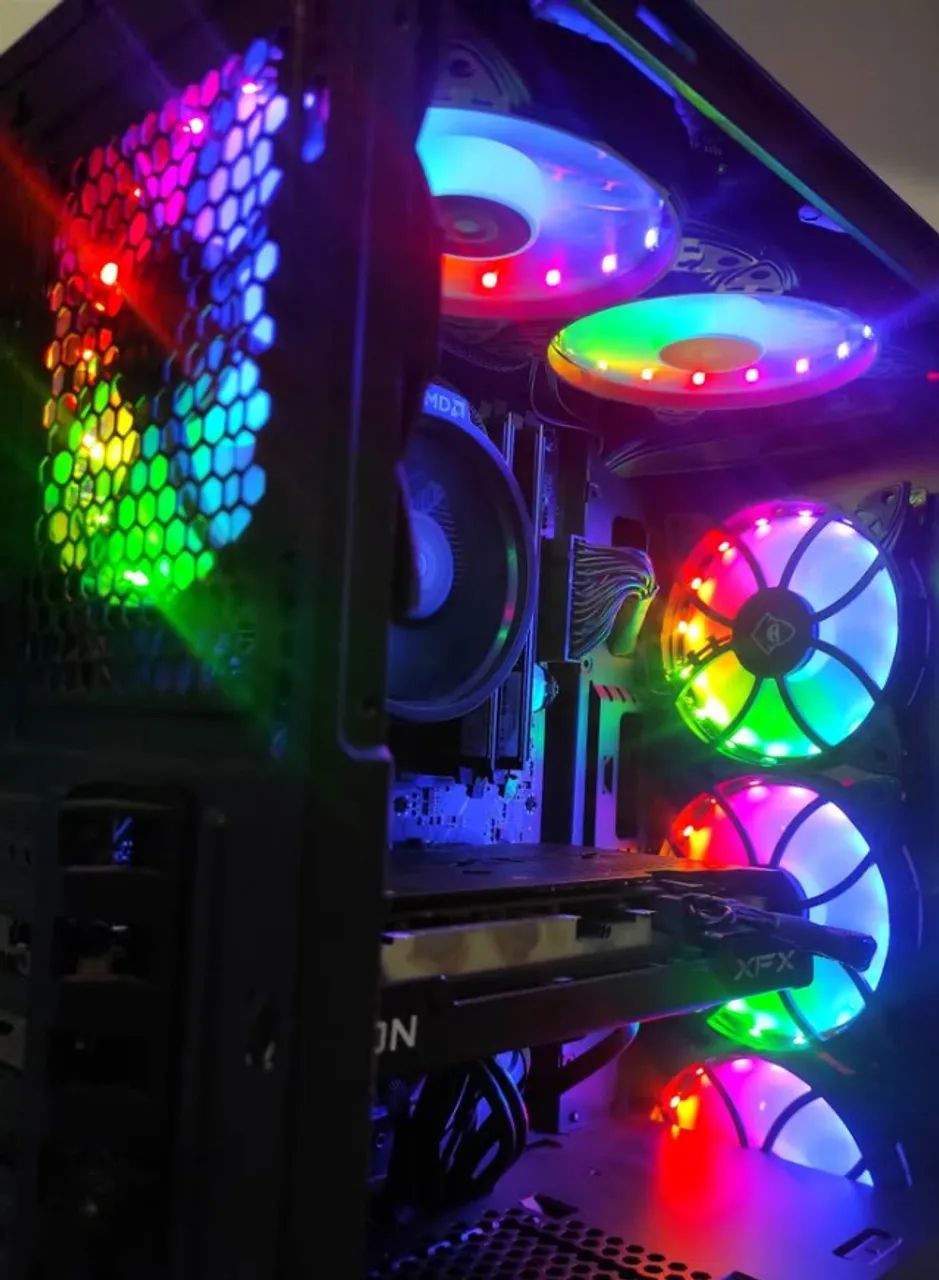 Pc Gamer Cougar Ryzen 5 4500 RX 7600 = 4060 - Foto 2