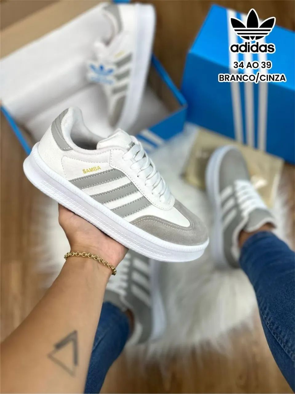 Adidas Samba - Branco - Foto 2