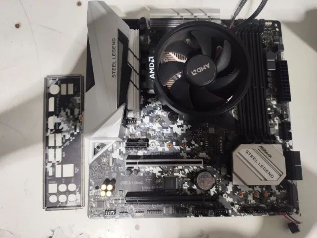 Placa Mae Amd Asrock B450M Steel Legend