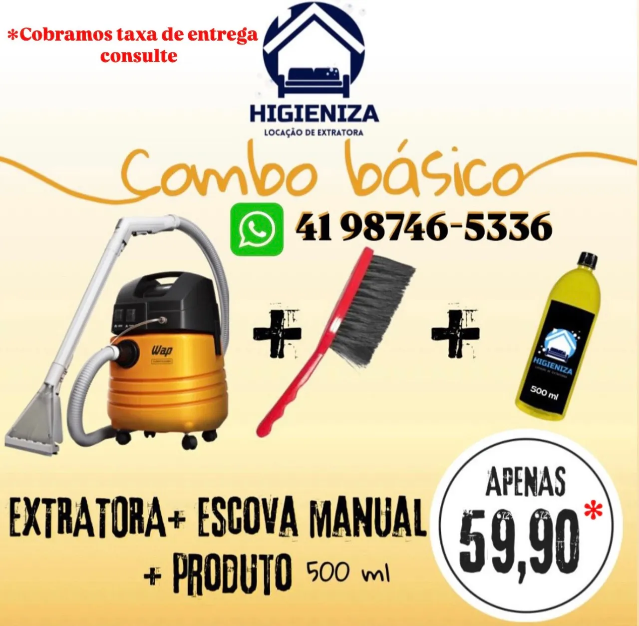 Locação extratora 24 horas 