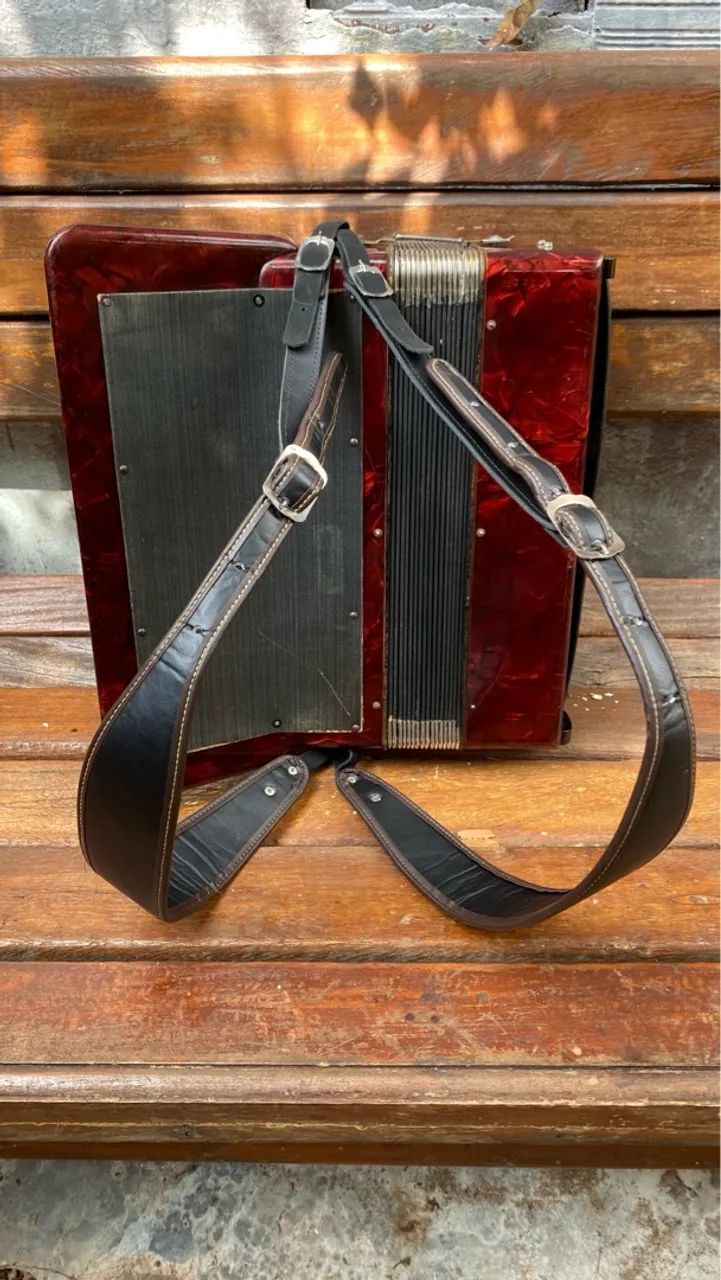 ACORDEON HOHNER VERDI II - VINTAGE, LEVE E COM SONORIDADE CLÁSSICA - Foto 2