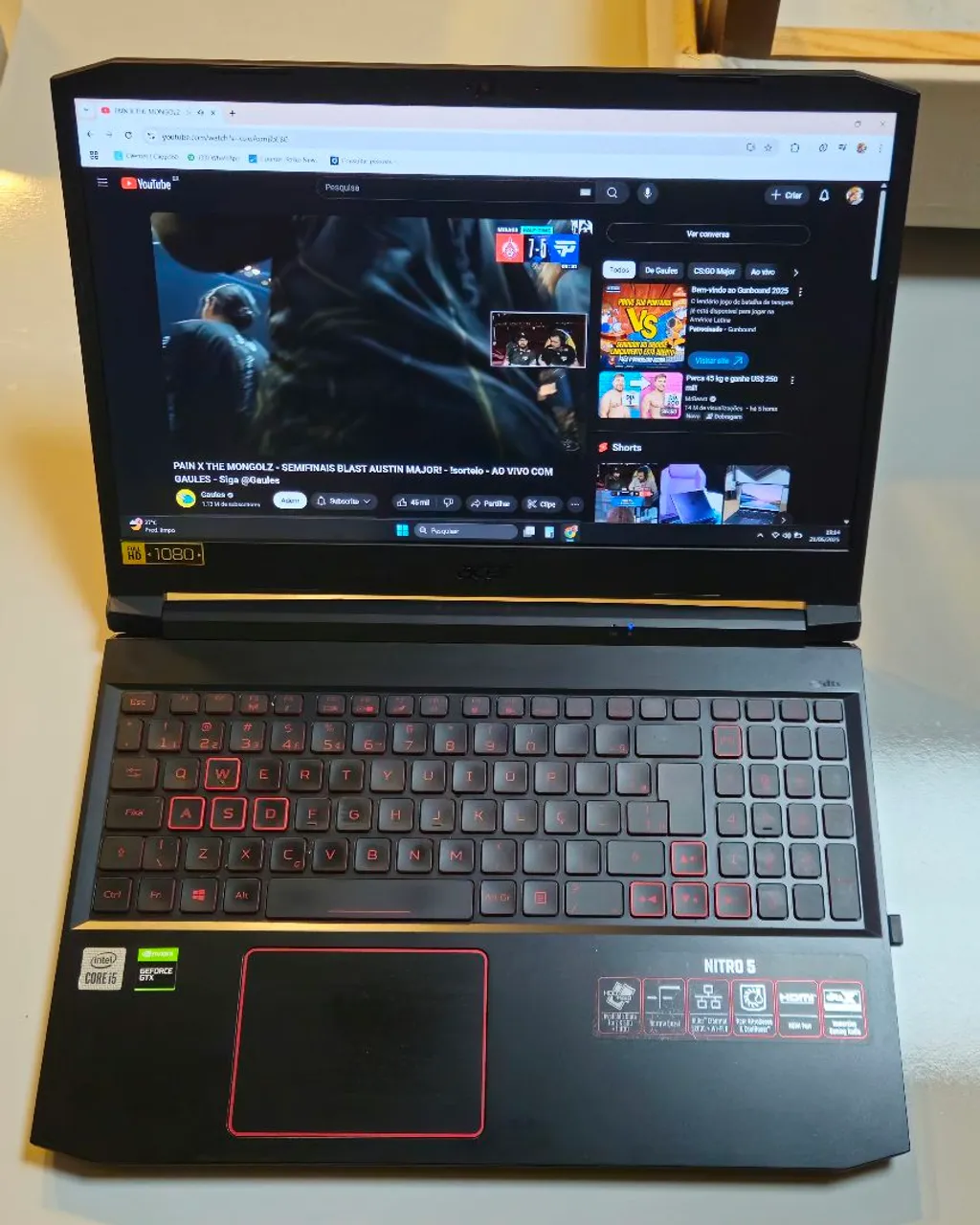 Notebook Gamer Acer Nitro 5 Intel Core i5 GTX
